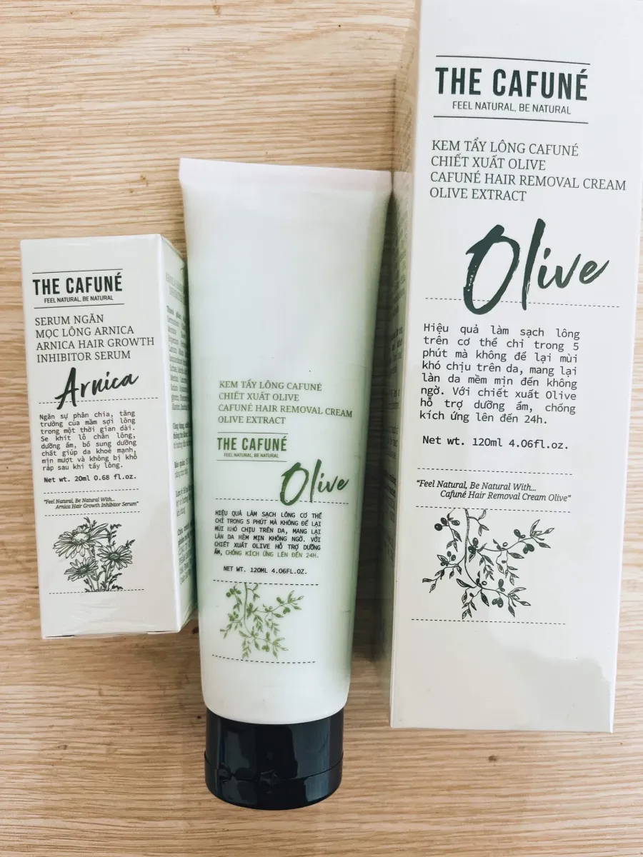 Kem tẩy lông Olive Cafuné có tốt không